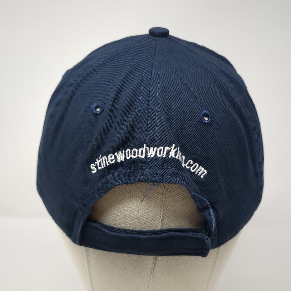 David Stine Furniture Strapback Baseball Cap Blue One Size Adjustable 6 Panel View 6